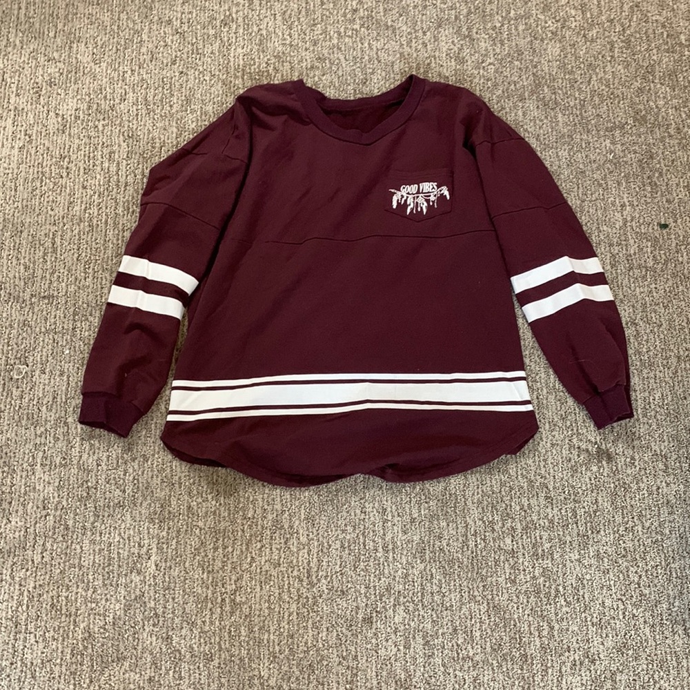 good vibes crewneck sweat shirt